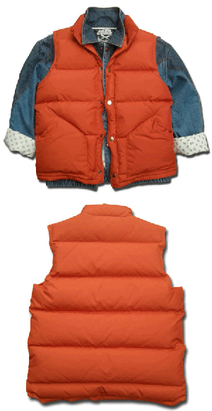 marty mcfly orange puffer vest